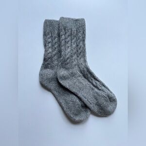 Simone Rocha Light Gray Knit Socks